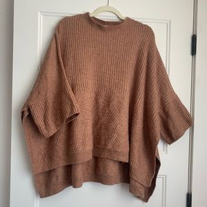 Universal Thread brown poncho sweater one size